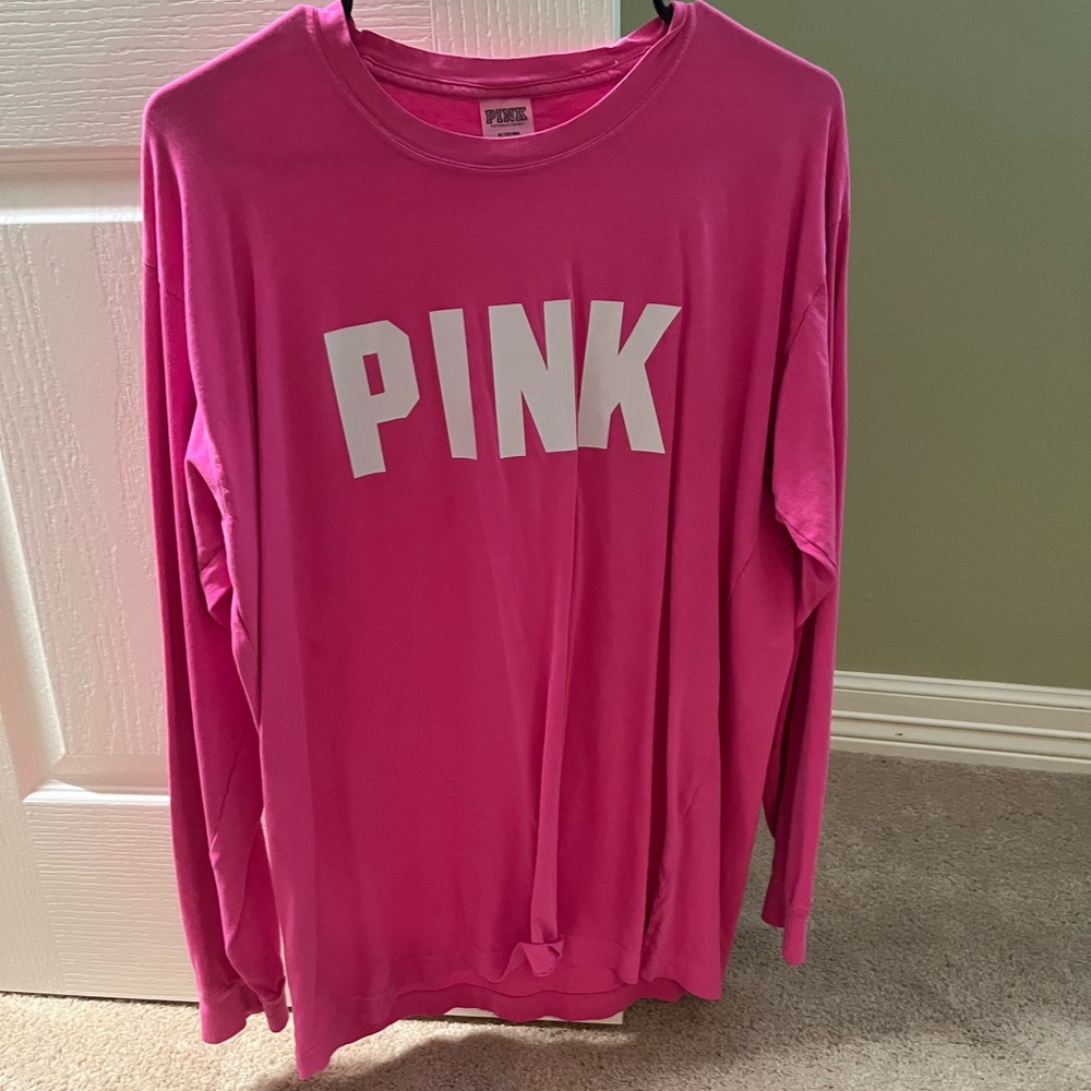 PINK Victoria's Secret Bright Pink Tee